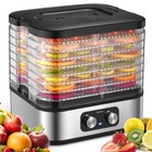 Electric 8 Trays Food Dehydrator Machine, Compact Dehydrators for Food and Je...