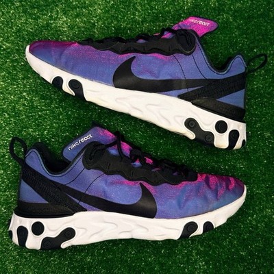 Nike React Element 55 Premium Sunset Shoes Women Size 8 Black Fuchsia CD6964-001