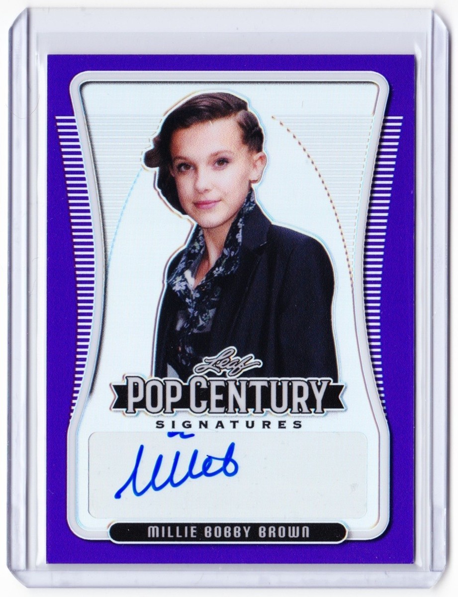 Millie Bobby Brown 2020 Leaf Pop Century Auto Card 1/20 ! Eleven