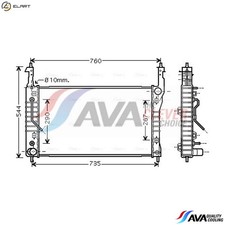 RADIATOR ENGINE COOLING OLA2424 FOR VAUXHALL OPEL CHEVROLET CAPTIVA/Van/SUV 2.0L