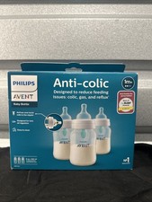 Avent Philips Baby Natural Bottles Anti-Colic Vent Nipple 9oz PACK OF 3 New