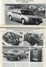 1983 Oldsmobile Cutlass Ciera Es Diesel 3 Pg Road Test