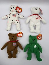 NEW Lot 4 McDonald  s Ty Teenie Beanie Babies Collector Bears 5  With Tags GLORY