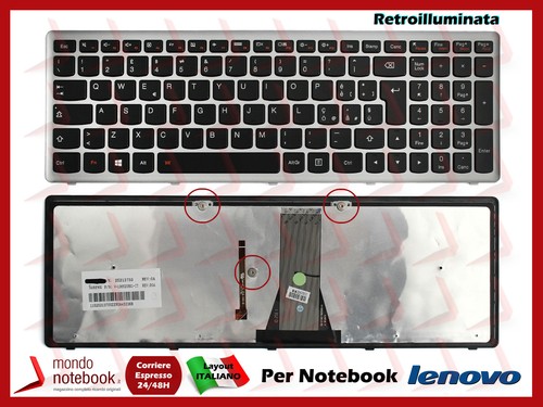 Tastiera layout ITA Keyboard per LENOVO IdeaPad Z510 Flex 15 G500 S500 Touch - Foto 1 di 1