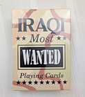 Cartes à jouer irakiennes les plus recherchées 2003 militaire Irak - scellées ! Neuf !