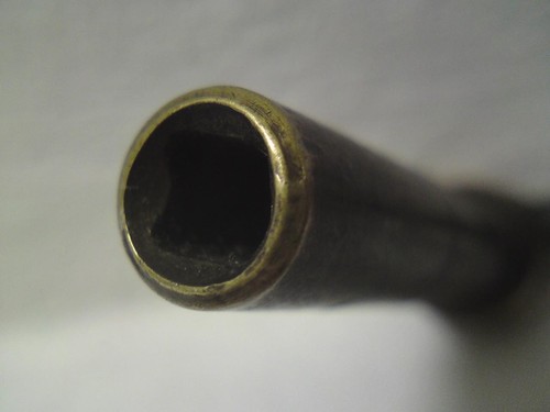 Antiker georgianischer Messing Langgehäuse Kurbelschlüssel Nr.12 - Uhrenschlüssel gedrechselter Holzgriff - Bild 5 von 9