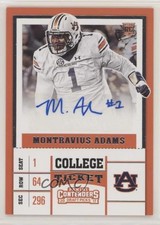 2017 Panini Contenders Draft Picks College Ticket Montravius Adams #262 Auto s5z