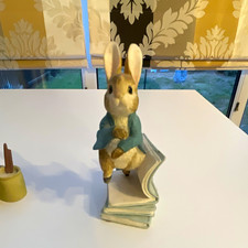World of Beatrix Potter Peter Rabbit Ceramic Figurine, Hand Painted Decor
