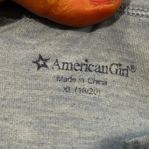 American Girl Youth Polar Bear Pajama Top Long Sleeve Pullover Blue Size XL - Picture 3 of 5