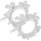 2pcs Haushalt kleiner Bilderrahmen Harz handwerk Engel Figur Fotorahmen