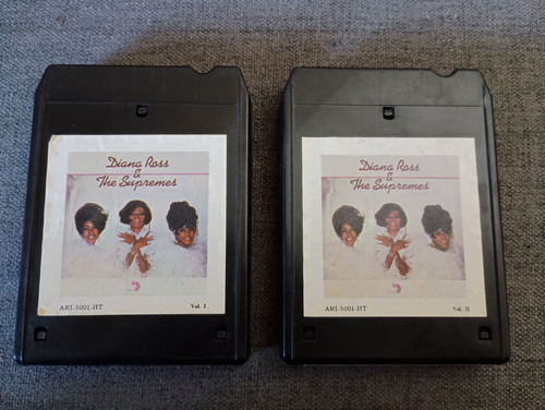 DIANA ROSS AND THE SUPREMES - 8 TRACK TAPE- VOL 1 & 2 Set Tested - Picture 1 of 5
