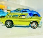 Vintage Hot wheels REDLINE 1970 Lime Classic Nomad Tough Very Clean NO TONING