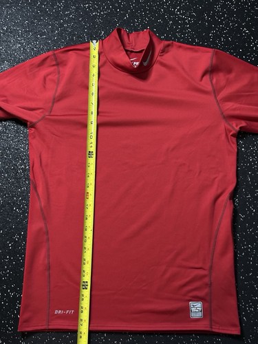 Nike Pro Combat Dri FIT Camisa Manga Larga Para Hombre Grande Roja Atlética Ajustada Gimnasio - Imagen 8 de 8