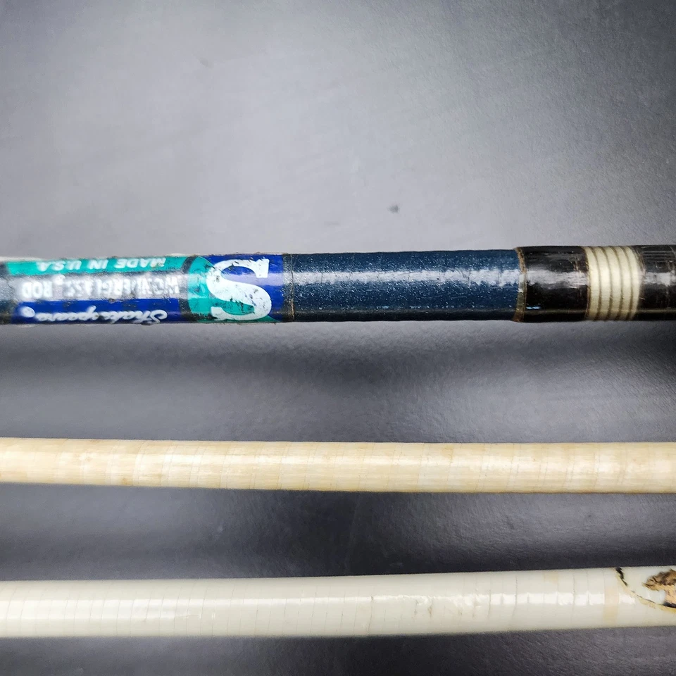 Lote de 9 varillas de fundición Shakespeare Wonderod vintage de 5-5,75 pies 🎣 Foto 4 de 4
