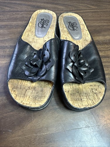 Pure Sole Women’s Slip On Sandal Size 8M, Cork Bottom For Comfort, Open Toe - Picture 7 of 15