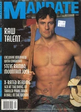 rare MANDATE vintage gay magazine september 1996 STEVE RAMBO