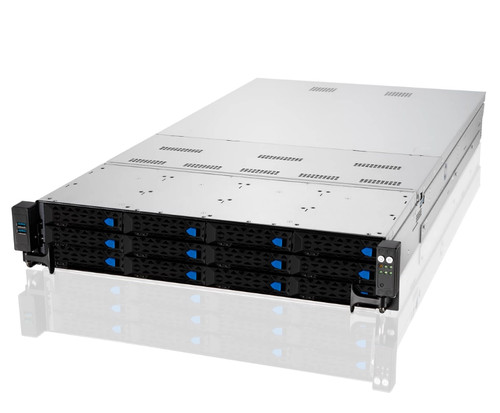 ASUS RS720A-E11-RS12 Server 12X3.5"/2x2400W/Supporto CPU EPYC 7002/7003 - Foto 2 di 3