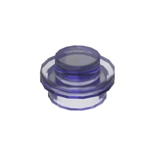 Transparent Purple 4073 1x1 Round Plate Brick – Choose Quantity – LEGO® Compatib
