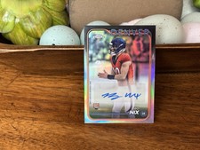 2024 Topps Chrome Bo Nix RC Auto Refractor #RA-BNI