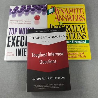 Interview Book Lot ~ Top Notch Executive Interviews ~ 101 Great Answers Dynamite