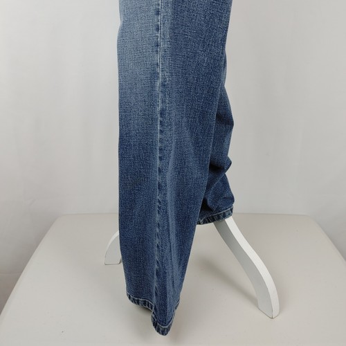LEI L.e.i. Pantalones de mezclilla azules de tiro medio 00/04 de pierna recta para mujer talla 14 de alto - Imagen 16 de 19