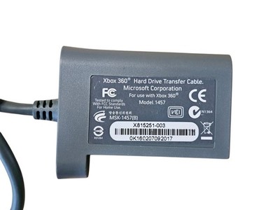 Microsoft Xbox 360 Hard Drive Transfer Cable Genuine OEM Model Microsoft Xbox 360 Hard Drive Transfer Cable Genuine OEM Model