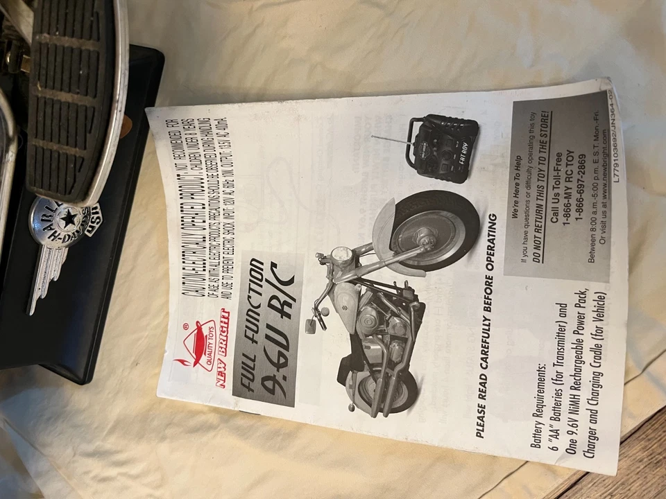 Mando a distancia para motocicletas Harley Davidson RC nuevo brillante Foto 2 de 4