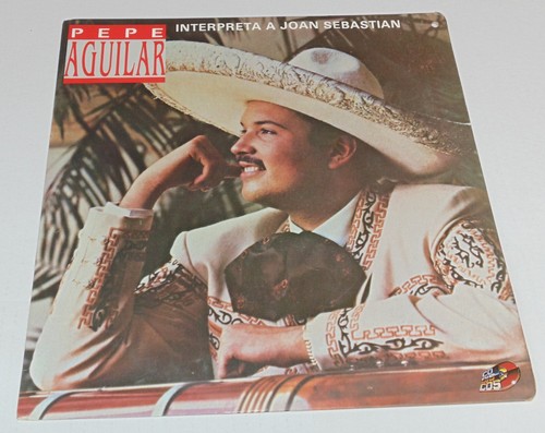 PEPE AGUILAR INTERPRETA A JOAN SEBASTIAN VINYL RECORD COLOMBIA LP 33 RPM 1992 - Picture 1 of 4