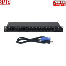 CP-2418 DMX Splitter DMX Amplifier DMX512 Distributor 2 Signal Input 8CH Output