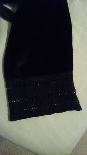 Suzanne Betro Black Lace-Trim Round-Neck Open Jacket black 2x - Picture 2 of 3