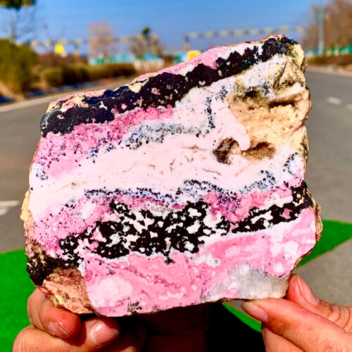 460G Peruvian rhodochrosite crystal plate AAA+Love/Compassion/Light Argentina - Bild 9 von 19