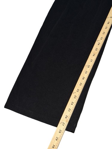 NEW Halara Wide Leg Pants Sz M High Waisted Black Plicated Waffle Knit Flowy - Picture 5 of 7