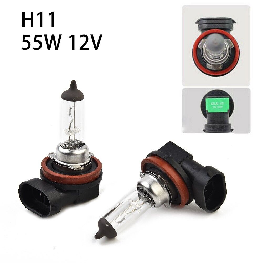 2 x H11 Halogen Car Headlight Auto Low Beam Driving Light Bulbs Fog Lamp  55W 12V