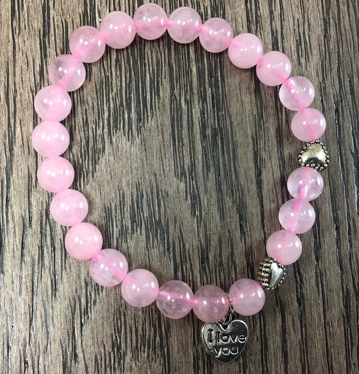 Rose quartz sale bracelet love