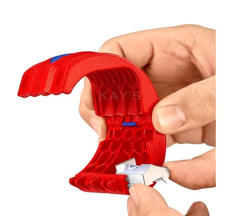 Knipex 902210 Plastic Pipe Cutter BiX Sealing Sleeve Tube Cutter 50mm Capacity - Picture 5 of 5