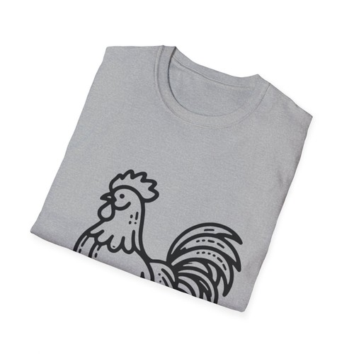 Rooster Graphic T-Shirt, Farmhouse Decor, Gift for Animal Lovers, Cute Casual - Bild 7 von 13