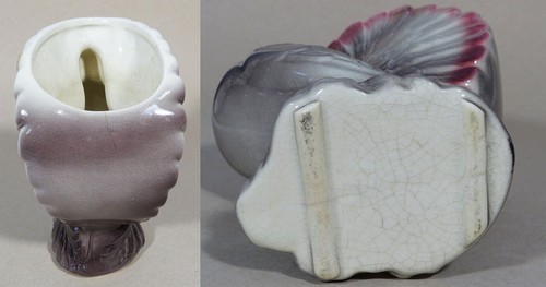 Vintage Royal Copley Dove/Pigeon Panter in Gray & Rose - Picture 4 of 5