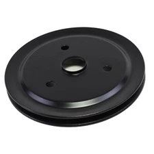 Small Block Chevy Black Steel Short Water Pump 1 Groove Crank Pulley 283 350 SBC