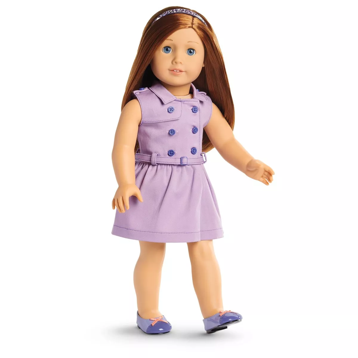 American Girl Travel in Style Purple Lilac Dress Outfit Set for 18