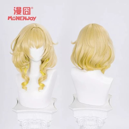 Honkai: Star Rail Aglaea Golden Cosplay Wigs Clothing Accessories Halloween Gift - Picture 3 of 13