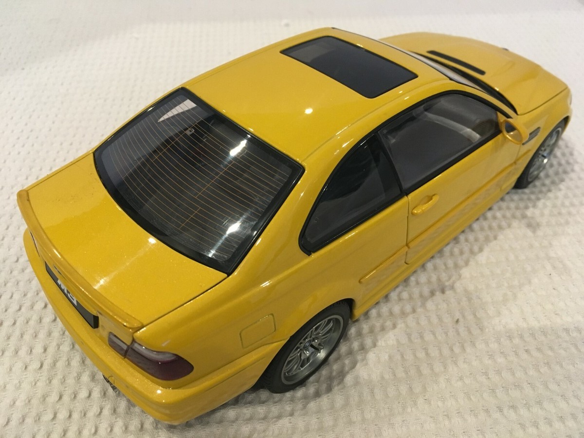 絶版AUTOart BMW M3 イエロー 1/18 1:18 BMW M3 Coupe E46 Yellow from AutoArt - MIB | eBay