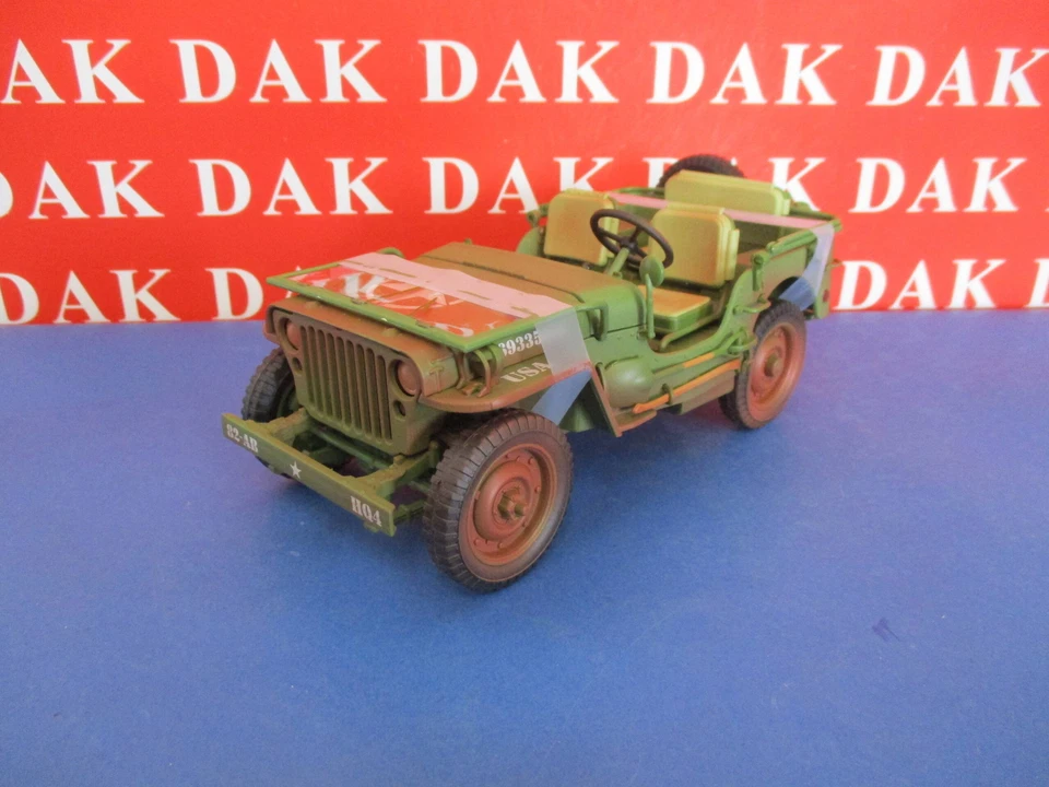 Die cast 1/18 Modellino Auto Jeep Willys MP Casablanca Dirty Look Version by AD - Immagine 2 di 4