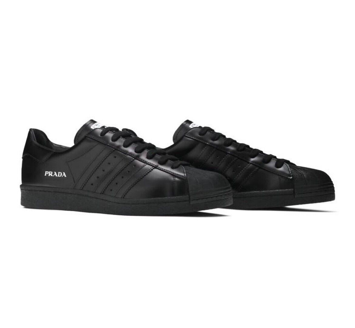 Prada x adidas Superstar Core Black Clack FW6679 Men's Size Prada x adidas Superstar Core Black Clack FW6679 Men's Size