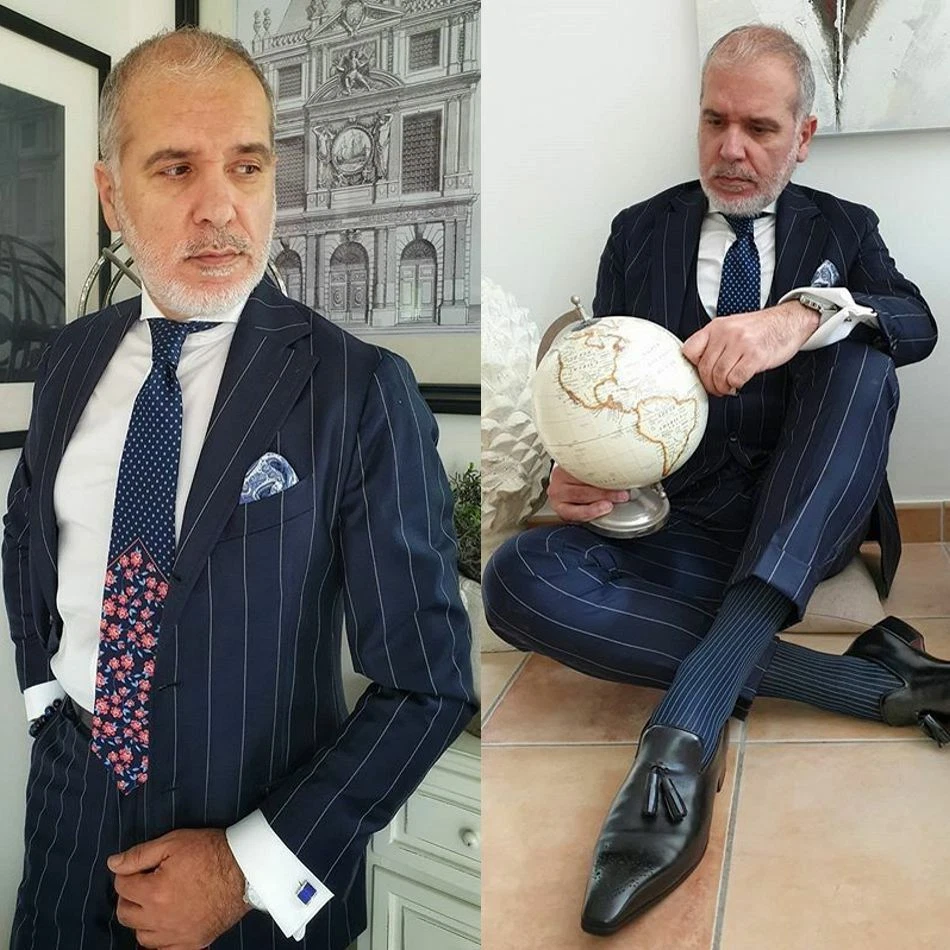 Navy blue business clearance casual