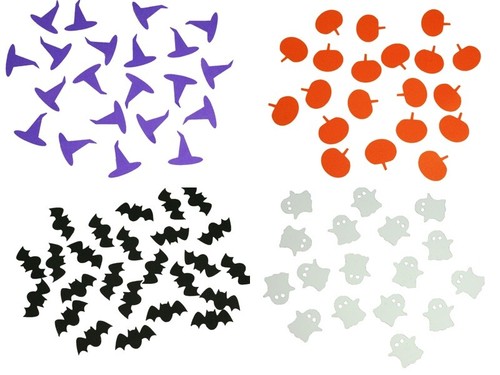 Pack of 100 Halloween Table Confetti Scatter Party Decor CardStock Choose Design - Picture 10 of 10