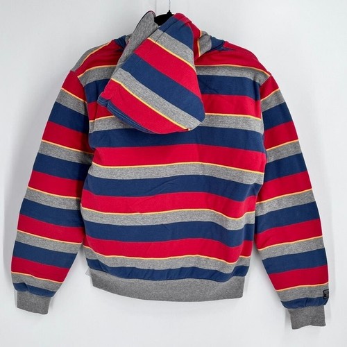 DC Shoes Full ZIp Hoodie Size S Red, Blue, Gray, Fully Lined Skater Pockets - 第 5/16 張圖片