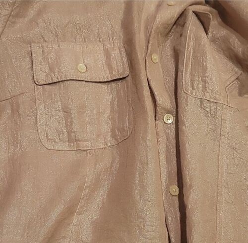 Calvin Klein goldschimmernde Bluse L - Bild 4 von 4