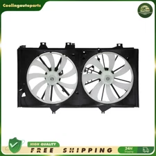 622760 For 2012-2017 Toyota Camry 2.5L Dual Radiator Condenser Fan Assembly