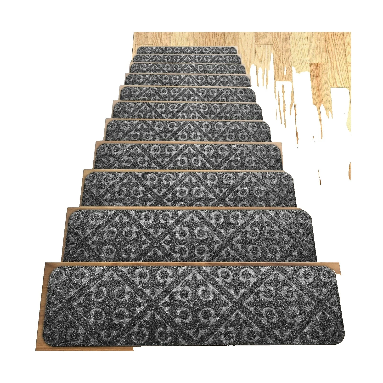 Geometric Runner Stair Treads