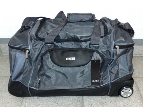 Gianfranco Ferre GFF 2in1 Trolley Reisetasche Tasche dunkelgrau, schwarz, neu - Bild 3 von 12